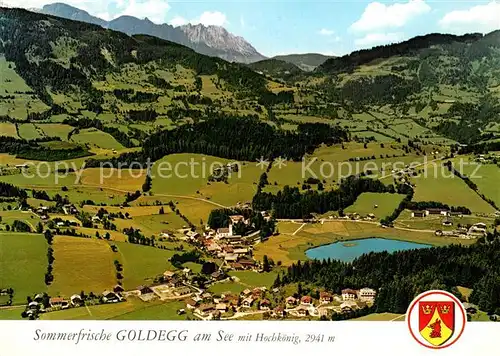 AK / Ansichtskarte Goldegg am See mit Hochkoenig Fliegeraufnahme Goldegg