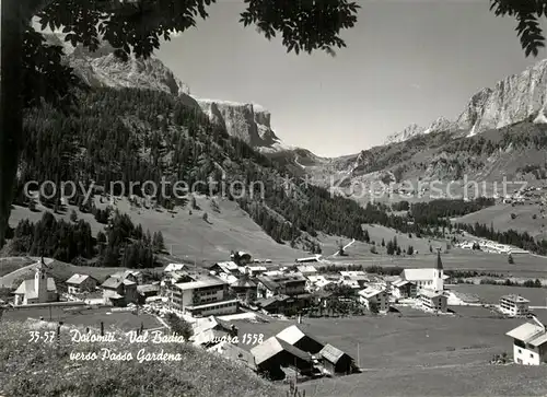 AK / Ansichtskarte Corvara_Pustertal_Suedtirol Val Badia Passo Gardena Corvara_Pustertal