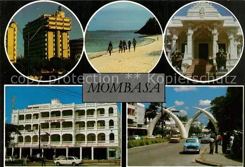 AK / Ansichtskarte Mombasa Strand Strassenpartie Gebaeude Mombasa
