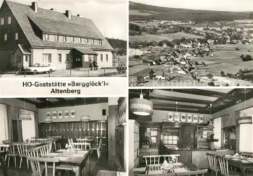 AK / Ansichtskarte Altenberg_Dippoldiswalde HOG Berggloeckl Panorama Gastraeume Altenberg Dippoldiswalde