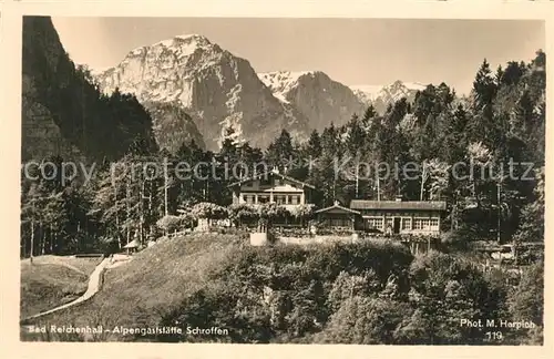 AK / Ansichtskarte Bad_Reichenhall Alpengaststaette Schroffen Alpen Bad_Reichenhall