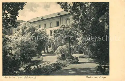AK / Ansichtskarte Bad_Gleisweiler Sanatorium Bad_Gleisweiler
