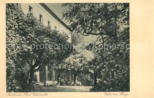 AK / Ansichtskarte Bad_Gleisweiler Sanatorium Kupfertiefdruck Bad_Gleisweiler