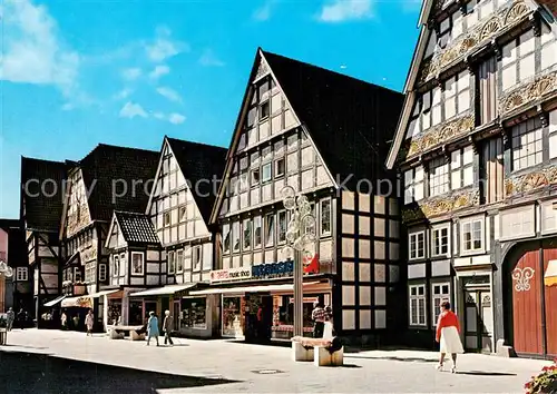 AK / Ansichtskarte Bad_Salzuflen Fachwerkhaeuser in der Fussgaengerzone Bad_Salzuflen