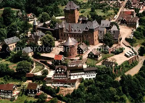 AK / Ansichtskarte Burg_Wupper Schloss Burg Wahrzeichen des Bergischen Landes Fliegeraufnahme Burg Wupper