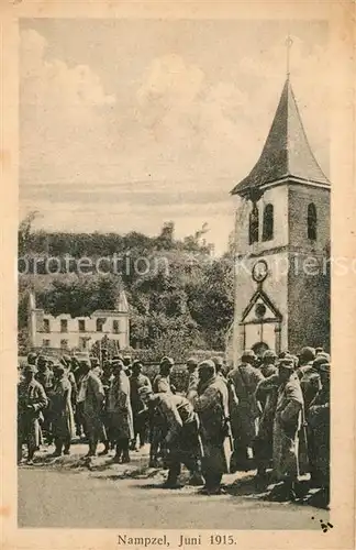 AK / Ansichtskarte Nampcel Soldaten Kirche Nampcel