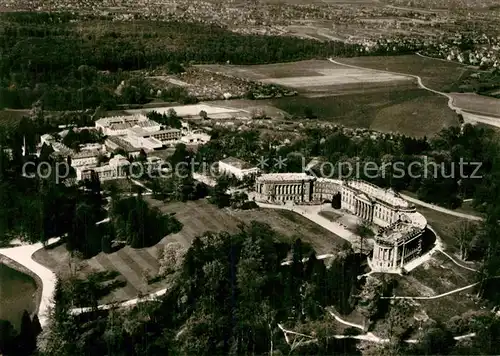AK / Ansichtskarte Wilhelmshoehe_Kassel Schloss Gewaechshaus Schlosshotel Fliegeraufnahme Wilhelmshoehe Kassel