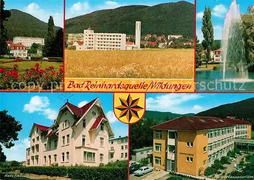 AK / Ansichtskarte Bad_Reinhardsquelle Teilansichten Kurheime Sanatorium Fontaene Bad_Reinhardsquelle
