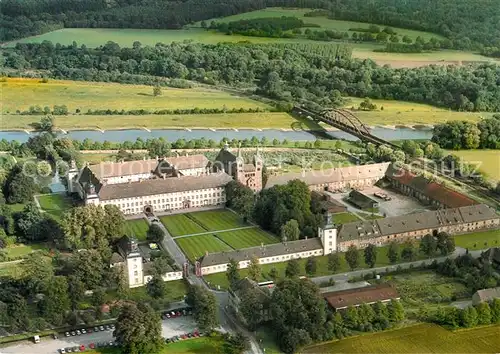 AK / Ansichtskarte Hoexter_Weser Kloster Corvey Fliegeraufnahme Hoexter Weser