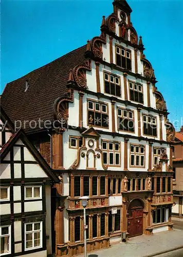AK / Ansichtskarte Lemgo Buergermeister Hermann Kruwels Haus 16. Jhdt. Historisches Gebaeude Alte Hansestadt Lemgo