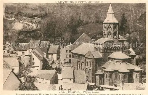 AK / Ansichtskarte Orcival Eglise Romane Orcival