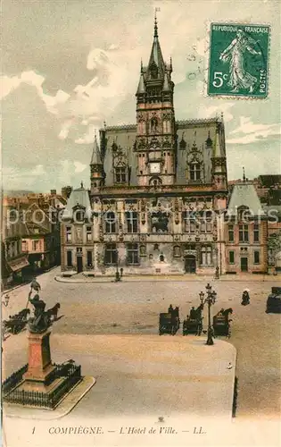 AK / Ansichtskarte Compiegne_Oise Hotel de Ville  Compiegne Oise