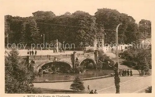 AK / Ansichtskarte Metz_Moselle Grotte de l Esplanade  Metz_Moselle