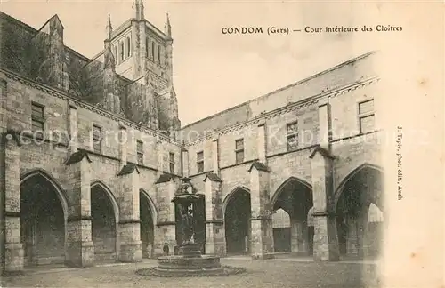 AK / Ansichtskarte Condom Cour interieure des Cloitres Condom