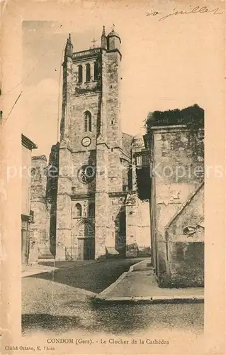 AK / Ansichtskarte Condom Clocher de la Cathedral Condom