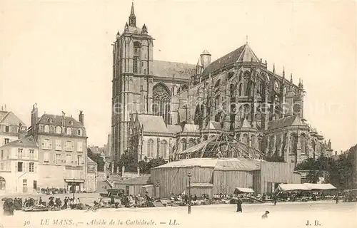 AK / Ansichtskarte Le_Mans_Sarthe Abside de la Cathedrale Le_Mans_Sarthe