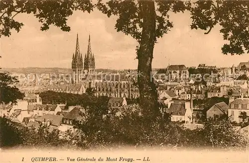 AK / Ansichtskarte Quimper Vue generale du Mont Frugg Quimper