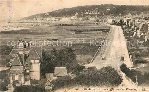 AK / Ansichtskarte Deauville La Terrasse et Trouville Deauville