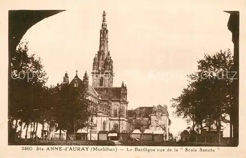 AK / Ansichtskarte Sainte Anne d_Auray La Basilique vue de la Scala Sancta Sainte Anne d Auray