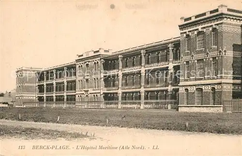 AK / Ansichtskarte Berck Plage Hopital Maritime Berck Plage