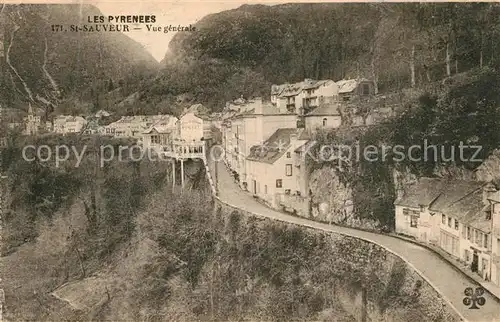 AK / Ansichtskarte Saint_Sauveur_Hautes_Pyrenees Vue generale Saint_Sauveur