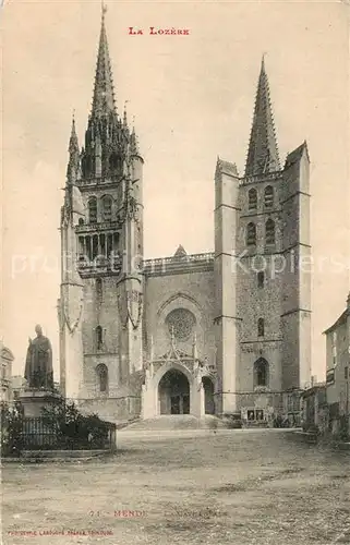 AK / Ansichtskarte Mende La Cathedrale Mende