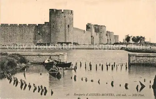 AK / Ansichtskarte Aigues Mortes_Gard Remparts Aigues Mortes Gard