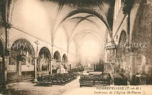 AK / Ansichtskarte Negrepelisse Interieur de l Eglise St Pierre Negrepelisse