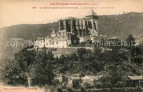 AK / Ansichtskarte Saint Bertrand de Comminges La Cathedrale vue de l Est Saint Bertrand de Comminges