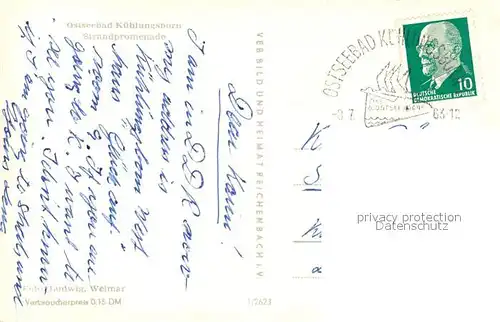 AK / Ansichtskarte Kuehlungsborn_Ostseebad Strandpromenade Kuehlungsborn_Ostseebad