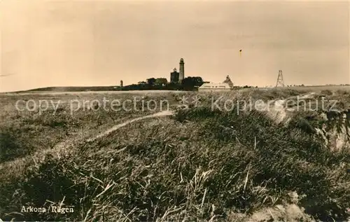 AK / Ansichtskarte Arkona Blick ueber die Duenen zum Leuchtturm Arkona