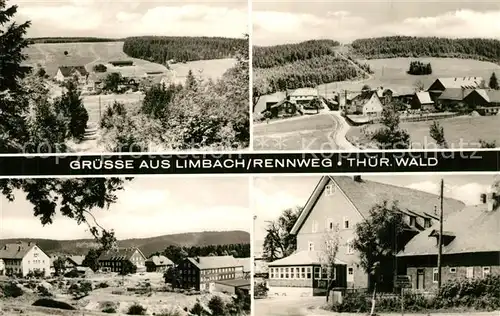 AK / Ansichtskarte Limbach_Thueringen Teilansichten Landschaftspanorama Limbach Thueringen