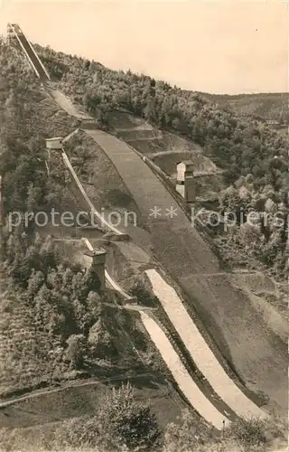 AK / Ansichtskarte Lauscha Drei Schanzen Anlage Skispringen Thueringer Wald Lauscha