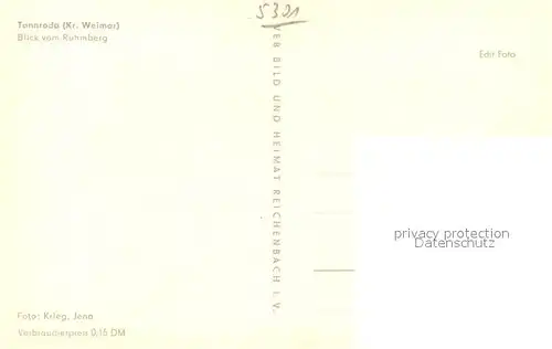 AK / Ansichtskarte Tannroda Panorama Blick vom Ruhmberg Tannroda