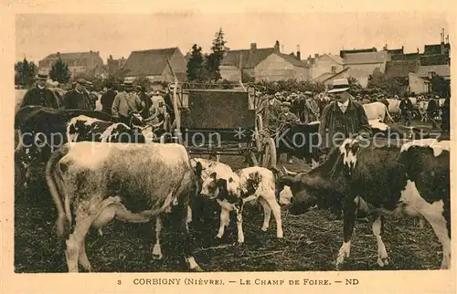 AK / Ansichtskarte Corbigny Le Champ de Foire  Corbigny
