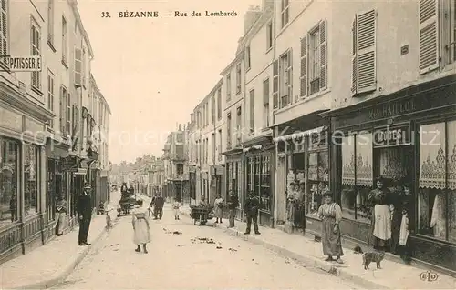 AK / Ansichtskarte Sezanne Rue des Lombards Sezanne