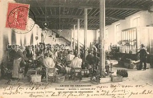 AK / Ansichtskarte Epernay_Marne Maison Gauthier Les Chantiers de Degorgement Epernay Marne