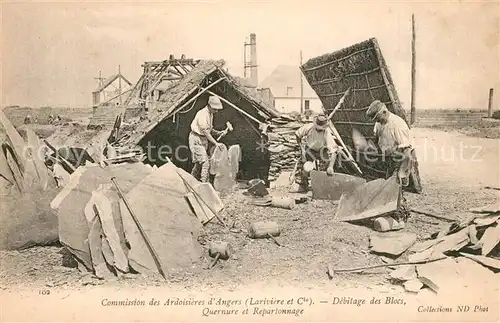 AK / Ansichtskarte Angers Debitage des Blocs Angers