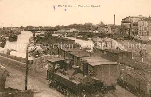 AK / Ansichtskarte Roanne_Loire Port du Canal Roanne Loire