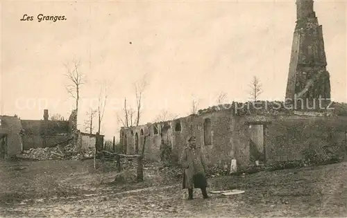 AK / Ansichtskarte Les_Granges_Aube Zerstoertes Dorf Les_Granges_Aube