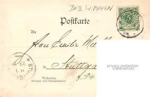 AK / Ansichtskarte Bad_Wimpfen Hohenstaufenthal Panorama Bad_Wimpfen