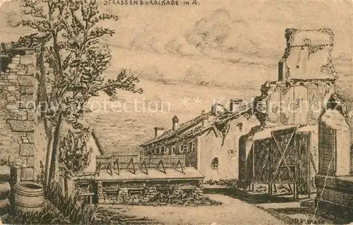 AK / Ansichtskarte Anvers_Antwerpen Strassenbarrikade Anvers Antwerpen