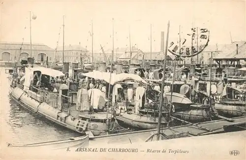AK / Ansichtskarte Cherbourg_Octeville_Basse_Normandie Reserve de Torpilleurs Cherbourg_Octeville
