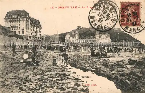 AK / Ansichtskarte Granville_Manche La Plage Granville_Manche