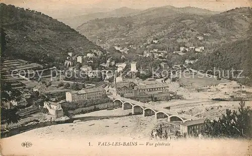 AK / Ansichtskarte Vals les Bains Vue generale Vals les Bains