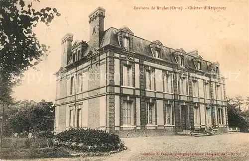 AK / Ansichtskarte Rugles Chateau d Herponcey Rugles