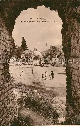 AK / Ansichtskarte Cimiez Sous lEntree des Arenes Cimiez