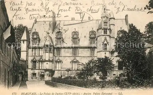 AK / Ansichtskarte Beauvais Palais de Justice Palais Episcopal Beauvais