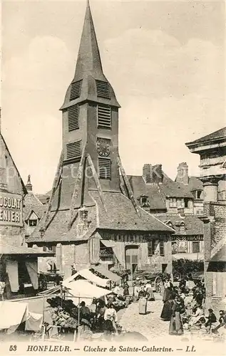 AK / Ansichtskarte Honfleur Clocher de Sainte Catherine Honfleur