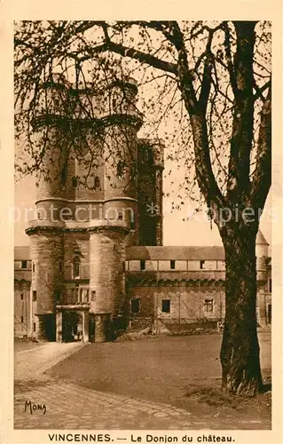 AK / Ansichtskarte Vincennes Donjon du Chateau Vincennes